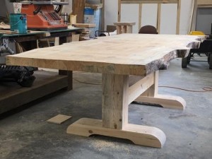 Custom Made Live Edge Wood Kitchen Table - Skaggs Creek Wood Shop, Tyler Adams