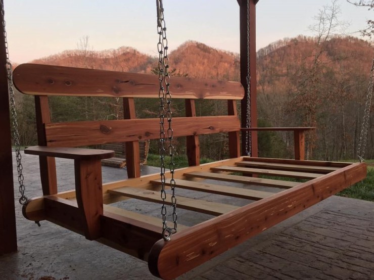 Custom Made Porch Swings - Skaggs Creek Wood Shop, Tyler Adams