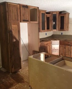 Barnwood Kitchen Cabinets, Rustic Cabin Cabinet, Custom Made to Order, Skaggs Creek Wood Shop